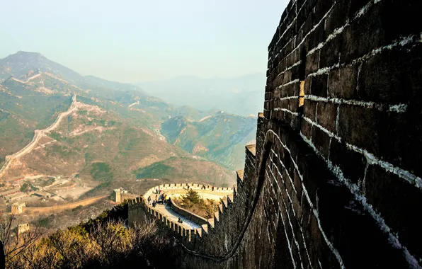 China, China, the great wall of China, brickwork