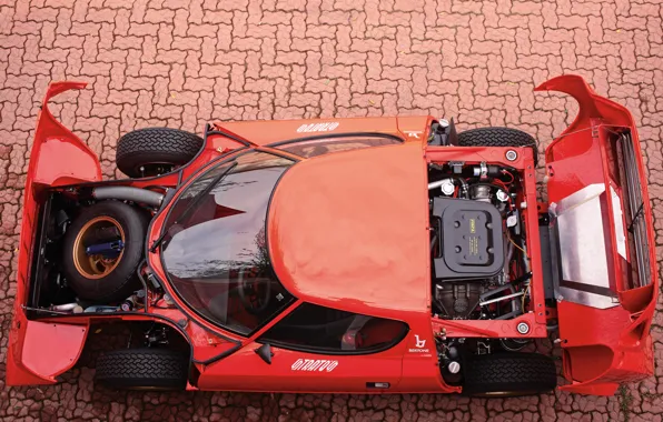 Picture Outdoor, The view from the top, Lancia, 1973, Classic cars, Engine compartment, Stratos, High Fidelity