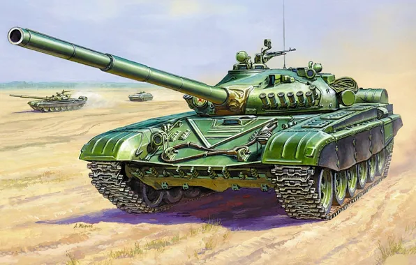Picture field, the battle, Tank, Ural, THE T-72A, battle tank