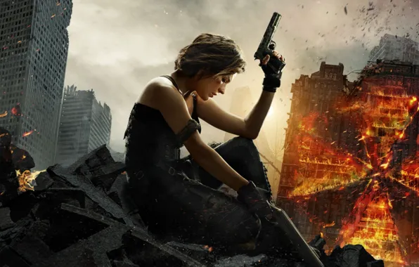 Picture Resident Evil, Milla Jovovich, Alice, Resident Evil: The Final Chapter, Resident evil: the final Chapter