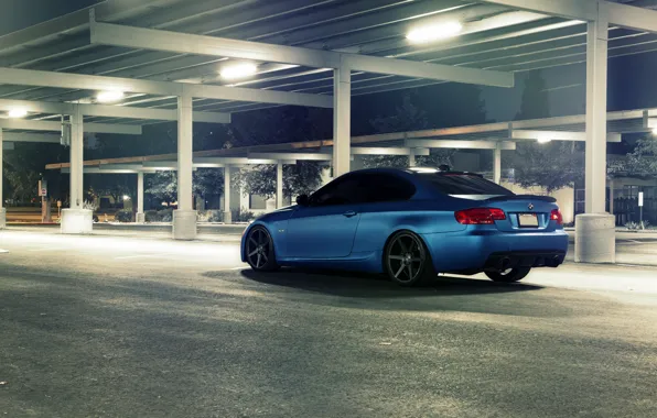 Picture blue, BMW, BMW, Matt, E92, Matte, The 3 series, 3 Series