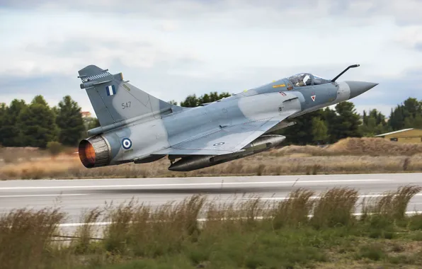 Picture Grass, Trees, Fighter, The fast and the furious, Mirage 2000, Greek air force, Hellenic Air …