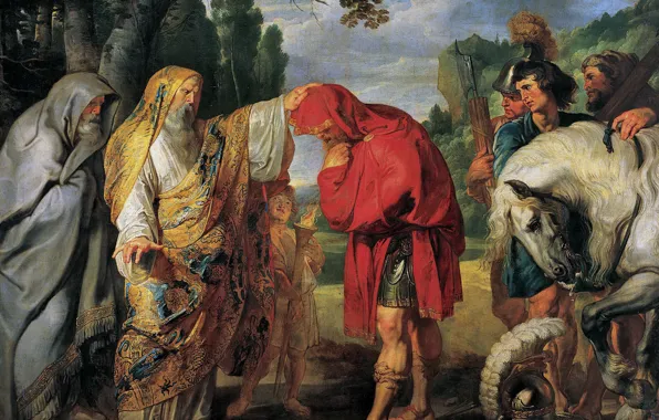 Picture picture, genre, Peter Paul Rubens, Pieter Paul Rubens, The Consul Decius Mus Preparing for Death
