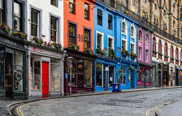 Building, Home, Scotland, Pavers, Windows, Scotland, Edinburgh, Edinburgh