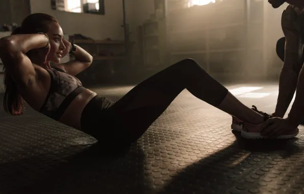 Figure, fitness, press, pose, training, workout, fitness, training