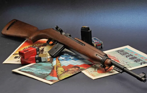 Picture background, cartridges, magazines, clip, carabiner, 22LR, self-loading, M1 Carbine