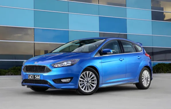 Blue, Ford, focus, Focus, Ford, 2015