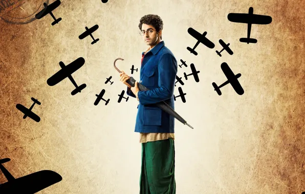 Cinema, planes, umbrella, man, movie, glasses, film, Bollywood