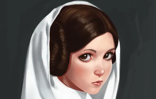 Star Wars, Leia, by ivantalavera