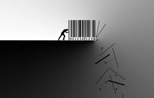 Picture background, silhouette, barkod