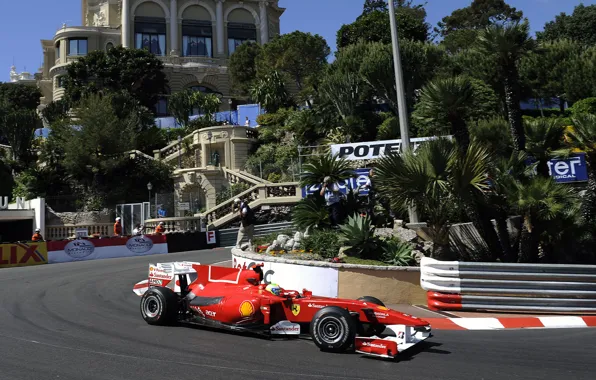 Ferrari, massa, Grand Prix, monacogp, felipe, монако2010