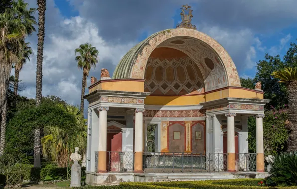 Picture Park, Italy, gazebo, Sicily, Palermo, Villa Giulia