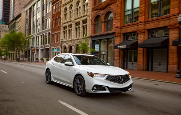 White, Car, 2018, Acura, TLX, Metallic, A-Spec 1