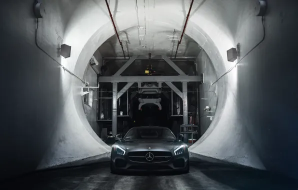 Picture Mercedes-Benz, Front, AMG, Supercar, Wheels, ADV.1, Ligth, GT S