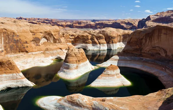 Picture landscape, Lake Powell, Reflection Canyon