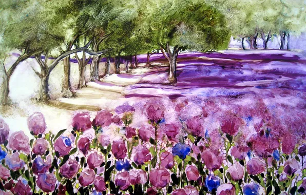 Nature, picture, watercolor