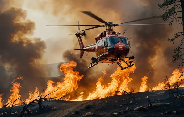 Flight, aviation, technique, helicopter, AI art, neural network
