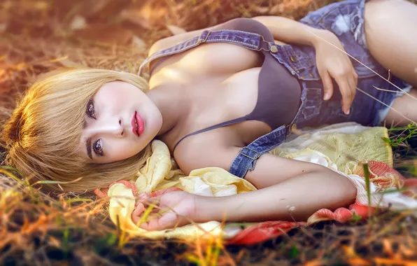 Girl, pose, background