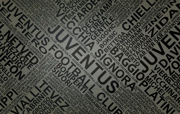 Picture letters, newspaper, footbal, name, juventus by fernan