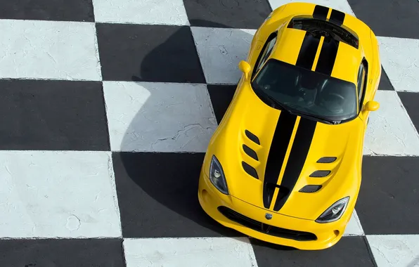 Auto, Shadow, Dodge, Viper, The view from the top, Viper, SRT, Sports car