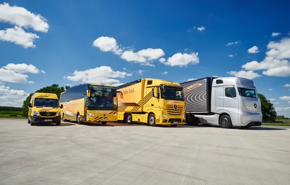 Picture mercedes actros, safety, mercedes sprinter, mercedes travego