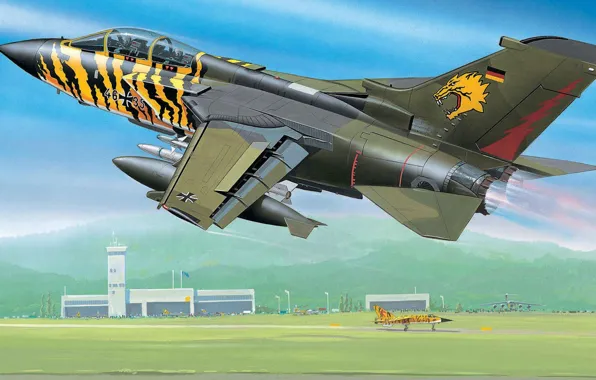 Figure, the airfield, the rise, Panavia, Tornado