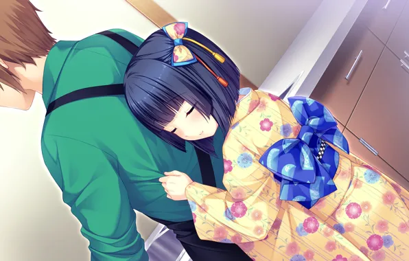 Girl, Guy, Anime, Nekopara