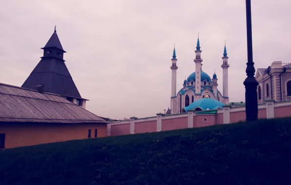 The Kremlin, Kazan, Mosque, Tatarstan, Kul-Sharif, Beauty beside