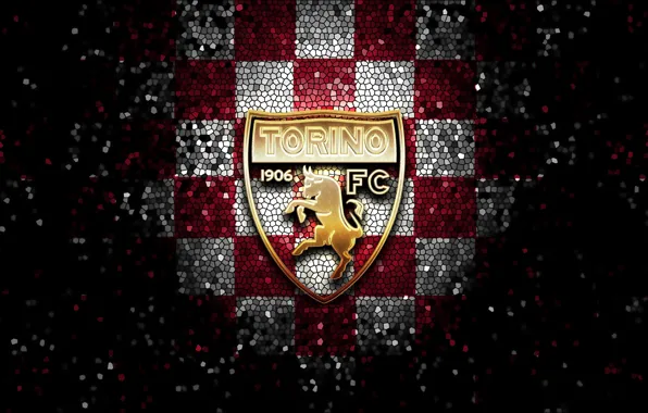 Wallpaper, sport, logo, football, glitter, Torino, checkered