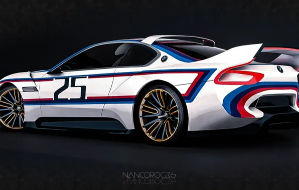 Concept, Auto, Figure, Machine, BMW, Art, Hommage, Side view