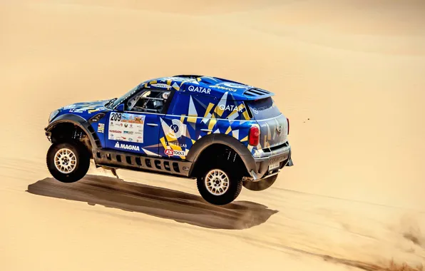 Sand, Mini, Blue, Sport, Desert, Speed, Race, Rally