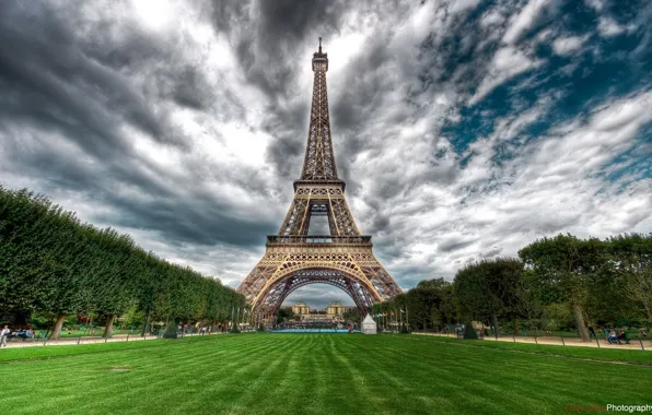 The city, tower, Paris