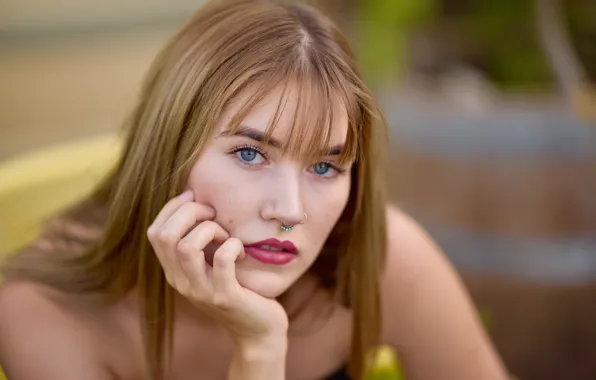 Picture eyes, look, face, hair, lips, brown hair