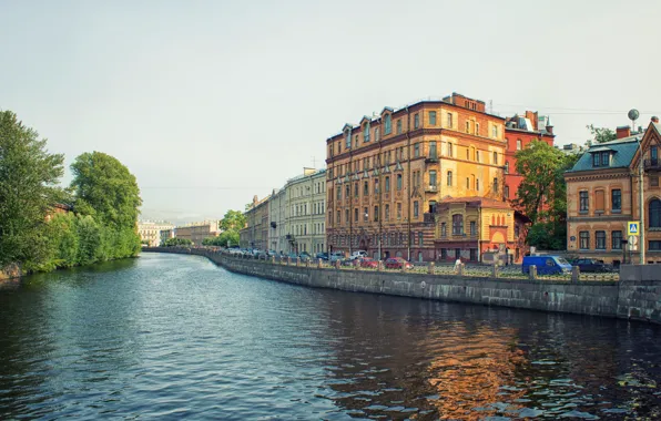 Picture river, home, Russia, Peter, Saint Petersburg, St. Petersburg