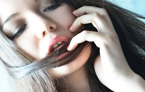 Girl, background, portrait