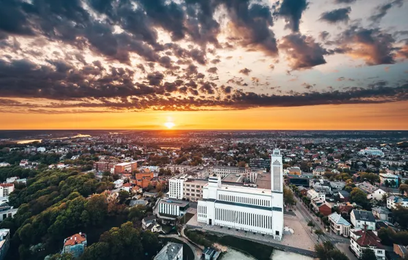 The city, temple, Lithuania, Kaunas