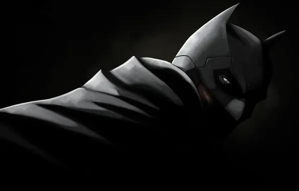 Picture look, mask, costume, cloak, Batman, Bruce Wayne