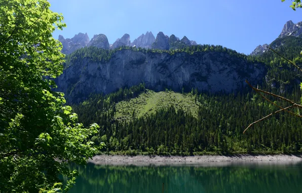 Austria, nature, mountain, lake, reflection