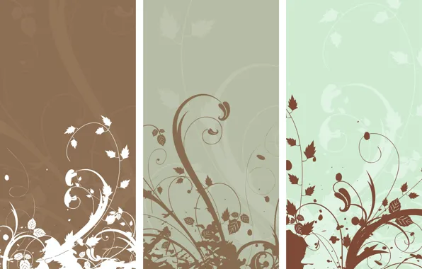 Wallpaper flowers, vector, texture, background, abstraction, Wallpaper