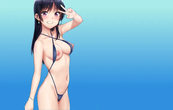 Picture kawaii, girl, sexy, boobs, anime, breasts, cute, bikini