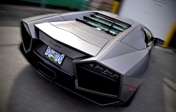 Auto, blur, Lamborghini, Reventon, Lambo, Lamborghini Reventon, rear view, Lamborghini