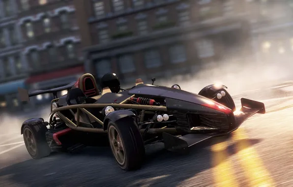 Picture the city, race, chase, sports car, Ariel Atom, need for speed most wanted 2