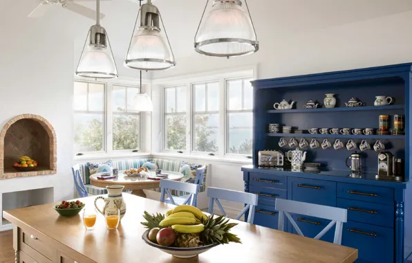 Interior, kitchen, oven, dining room, Castle Point Residence