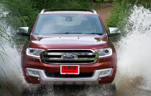 Picture squirt, Ford, front, Everest, 2015