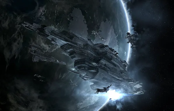 Nebula, planet, Space, space, spaceship, eve online, space ship, coooper
