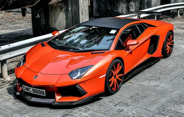 Machine, red, Lamborghini, Lamborghini Aventador