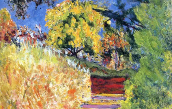 Picture steps, Pierre Bonnard, Nabi intimism, The place of the artist, The trees in the Park