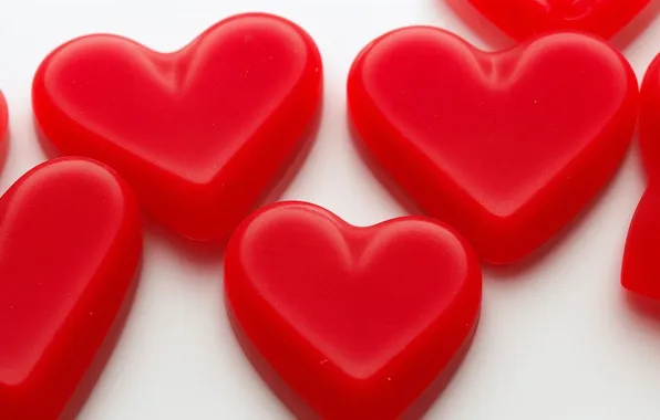 Red, heart, figure, food, red, heart, dessert, heart
