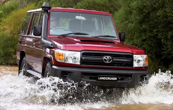 Picture red, Water, Japan, Wallpaper, Squirt, Toyota, Car, Auto