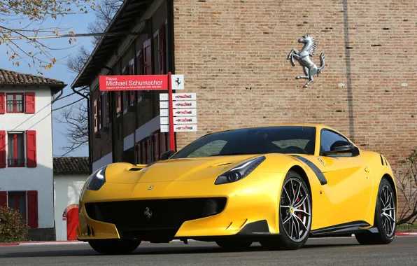 Ferrari, yellow, 2016, F12tdf